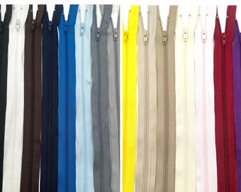 Reißverschluss, Spiral Reißverschluss, Standard Reißverschluss Zipper, nicht teilbar von, 4 cm bis 50 cm, Reißverschluss für Hose, Kleid...