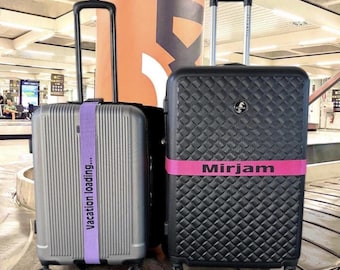 Personalizes luggage strap