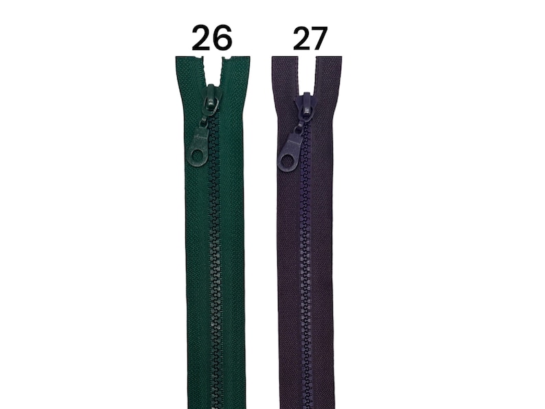 Reißverschluss Unteilbar Zipper fermeture éclair von 4 cm bis 80 cm UNTEILBAR Grob Vielseitig Hochwertig für Jacken, Hosen, Taschen u.v.m Bild 9