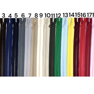 Zipper from 4 cm to 80 cm Zipper fermeture éclair, divisible, coarse, versatile, high quality, for jackets, skirts, trousers and much more image 2