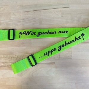 Personalisierter Kofferband Koffergurt bedruckter ICON Gepäckgurt Personalized luggage strap individuell verstellbar sicher, Geschenk, Gift Bild 6