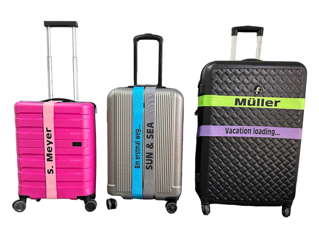 Personalized Luggage Strap Luggage Strap With Name Printed Etsy