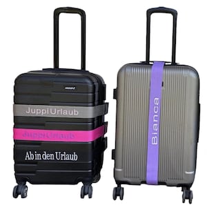 Gepersonaliseerde bagageriem geborduurde bagageriem kofferriem gepersonaliseerde bagageriem individueel verstelbaar veilig, cadeau-idee, geschenk