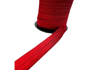 Folding elastic 2 cm wide. Elastic soft binding tape. Bias tape 1 meter or 5 meters. Folding elastic.