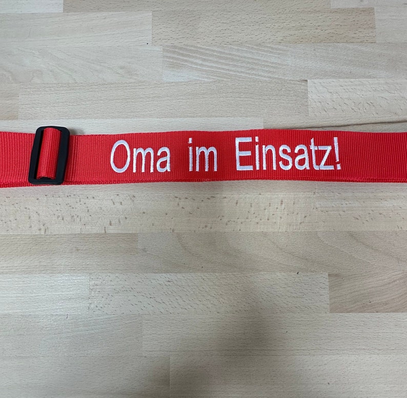 Personalisierter Koffergurt bestickt mit Text und Symbol, Gepäckgurt Kofferband individuell verstellbarmrobust und sicher Muttertagsgeschenk Bild 3