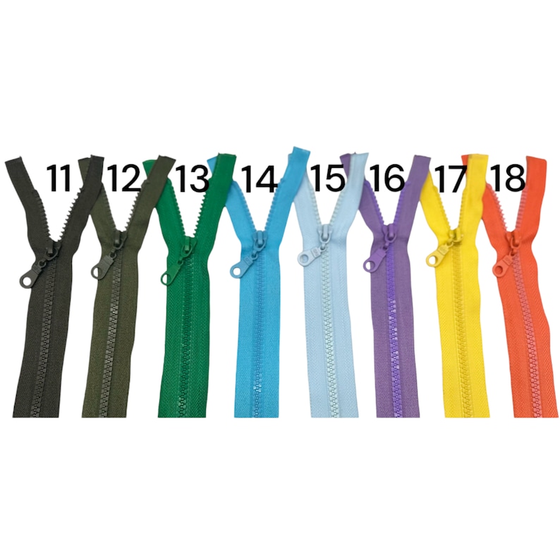 Reißverschluss Unteilbar Zipper fermeture éclair von 4 cm bis 80 cm UNTEILBAR Grob Vielseitig Hochwertig für Jacken, Hosen, Taschen u.v.m Bild 7