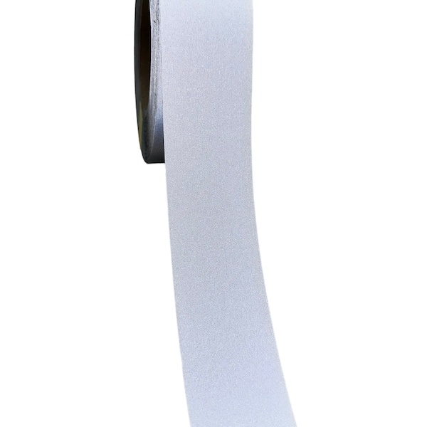 Reflektorband, Reflektierendesband  zum Aufnähen auf Bekleidung, Farbe: Grau, Breite 2,5cm, 3cm,4cm und 5cm zum Nähen