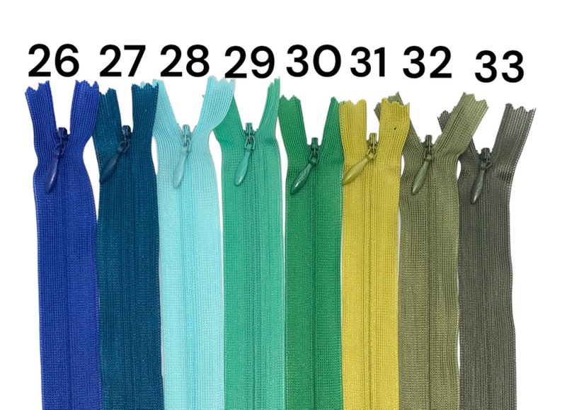 Nahtverdeckter Reißverschluss reißverschluss zipper, Indivuduelle Längen, Hohe Qualität , von 2cm bis 50cm, verdeckter Schneller Versand Bild 8