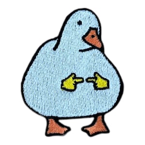 Patch, duck, iron-on motif, iron-on image, iron-on application, patch