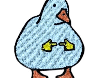 Patch, duck, iron-on motif, iron-on image, iron-on application, patch