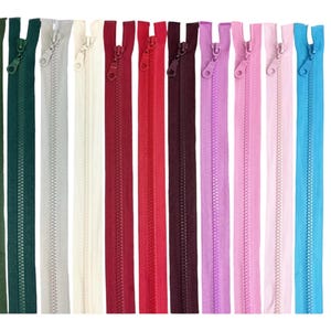 Reißverschluss 4 bis 80 cm Reißverschluss teilbar Grob Vielseitig  Hochwertig für Jacken Röcke Hosen fermeture éclair zipper