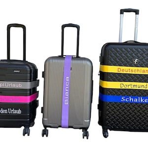 Gepersonaliseerde bagageriem geborduurd of bedrukt bagageriem individueel instelbaar veilige bagageriem cadeau-idee kerstcadeau