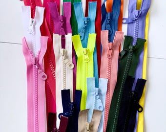 Reißverschlus  50 cm Zipper fermeture éclair teilbar Grob Vielseitig Hochwertig für Jacken Röcke Hosen u.v.m