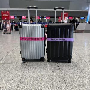 Bagageriem gepersonaliseerde bagageriem reis opvallend met naam cadeau-idee verjaardagscadeau voor reiscadeau cadeau voor reisgroep