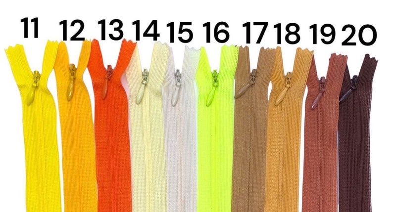 Nahtverdeckter Reißverschluss reißverschluss zipper, Indivuduelle Längen, Hohe Qualität , von 2cm bis 50cm, verdeckter Schneller Versand Bild 6