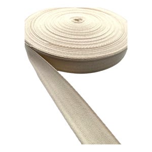 Visgraat lichaamsband, 5 cm breed, katoenen band, 1 meter, 3 meter of 5 meter, platte band, schortband, naadband, katoenen keperband
