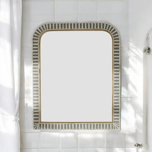 Bone inlay mirror , Waterfall bone inlay mirror, wall decor mirror camel bone
