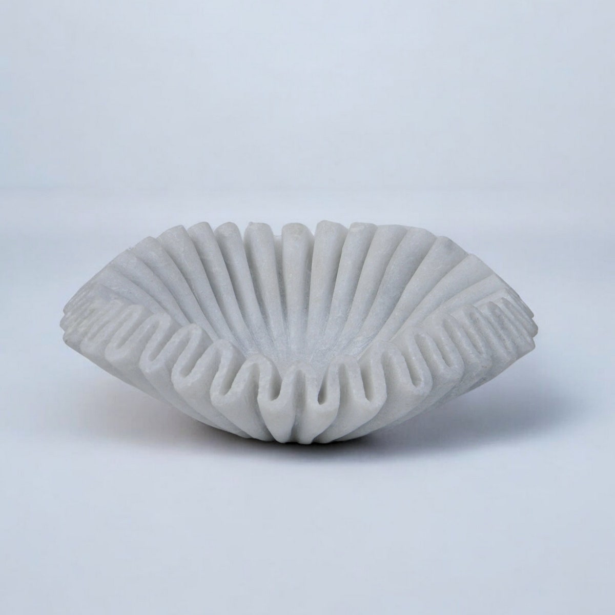 Marble Ruffle Bowl Handcrafted Decorative Scallopbowls - Antique Catchall Jewelry Dish Fruit Organizer for Home & Kitchen - Etsy