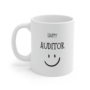 Auditor Coffee Mug: Happy/Grumpy Mood Mug, Coworker Gift