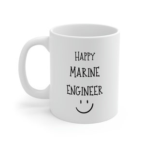Koffiemok scheepsingenieur: mok vrolijk/chagrijnig