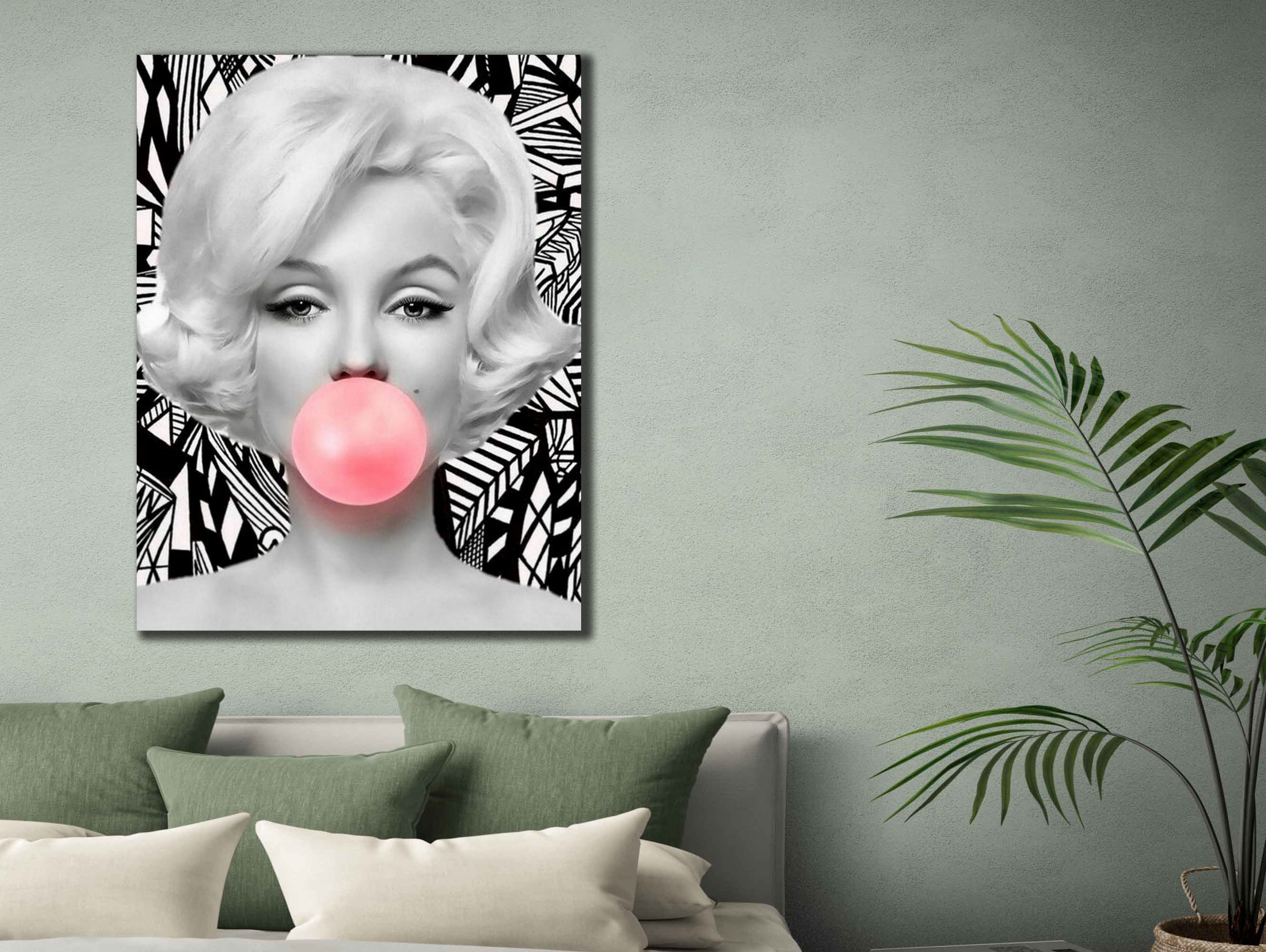 Marilyn Monroe Chewing Gum Print Art Street Pop Art Famous 