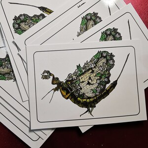 1 Carte Postale les Créatures fantastiques, thème "l' Ephémère Jasmin"