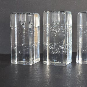 Iittala &#39;Arkipelago&#39; glass candlestick designed by Timo Sarpaneva, beautiful Finnish modernist design