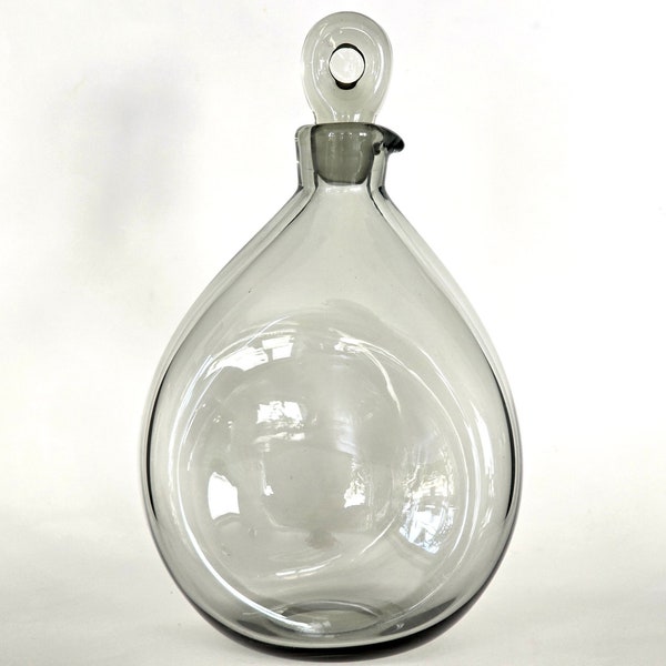 Per Lütken for Holmegaard 'York' smokey glass decanter