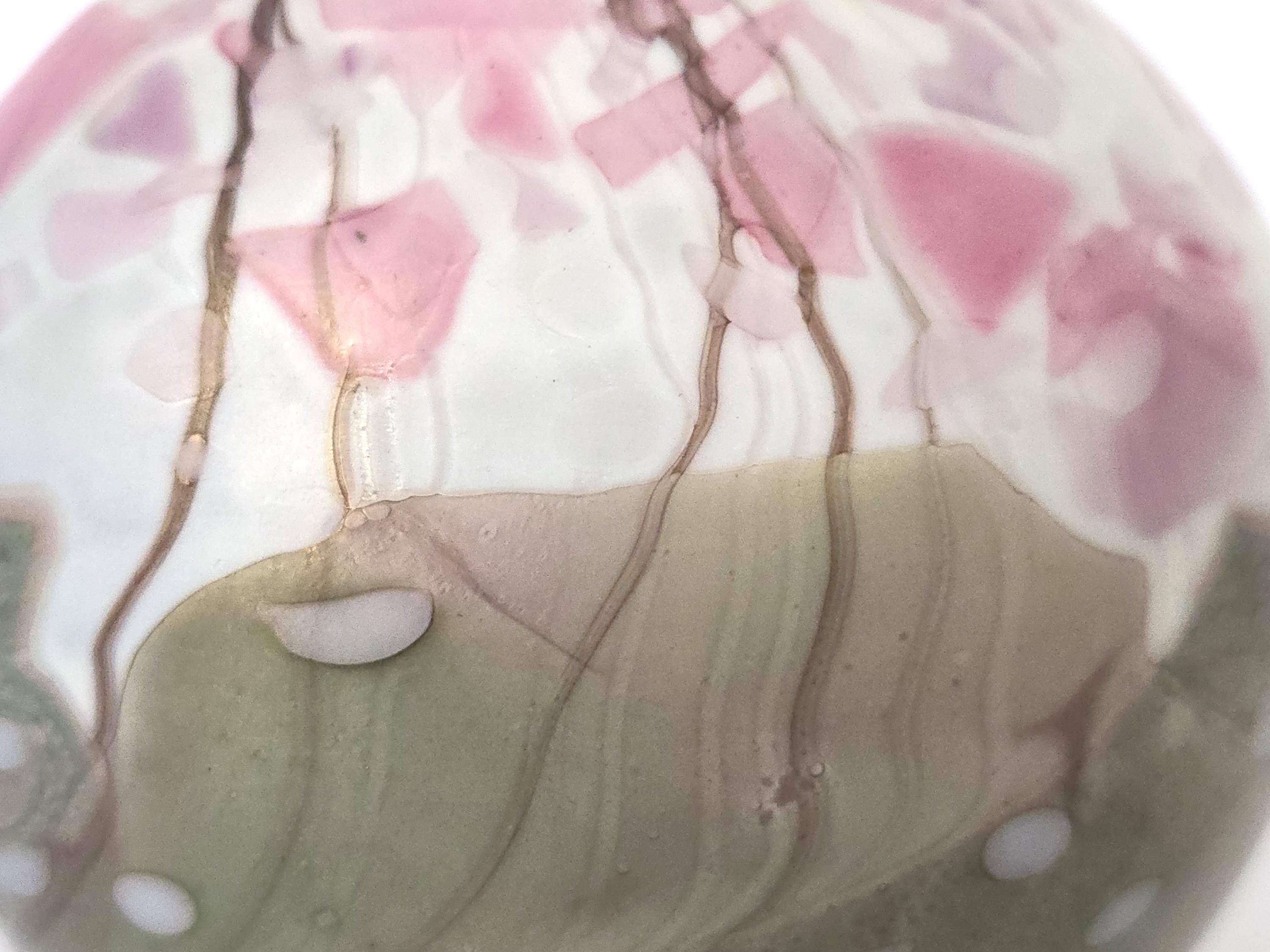 Isle of Wight 'lilac Flower Garden' Glass Vase, Michael