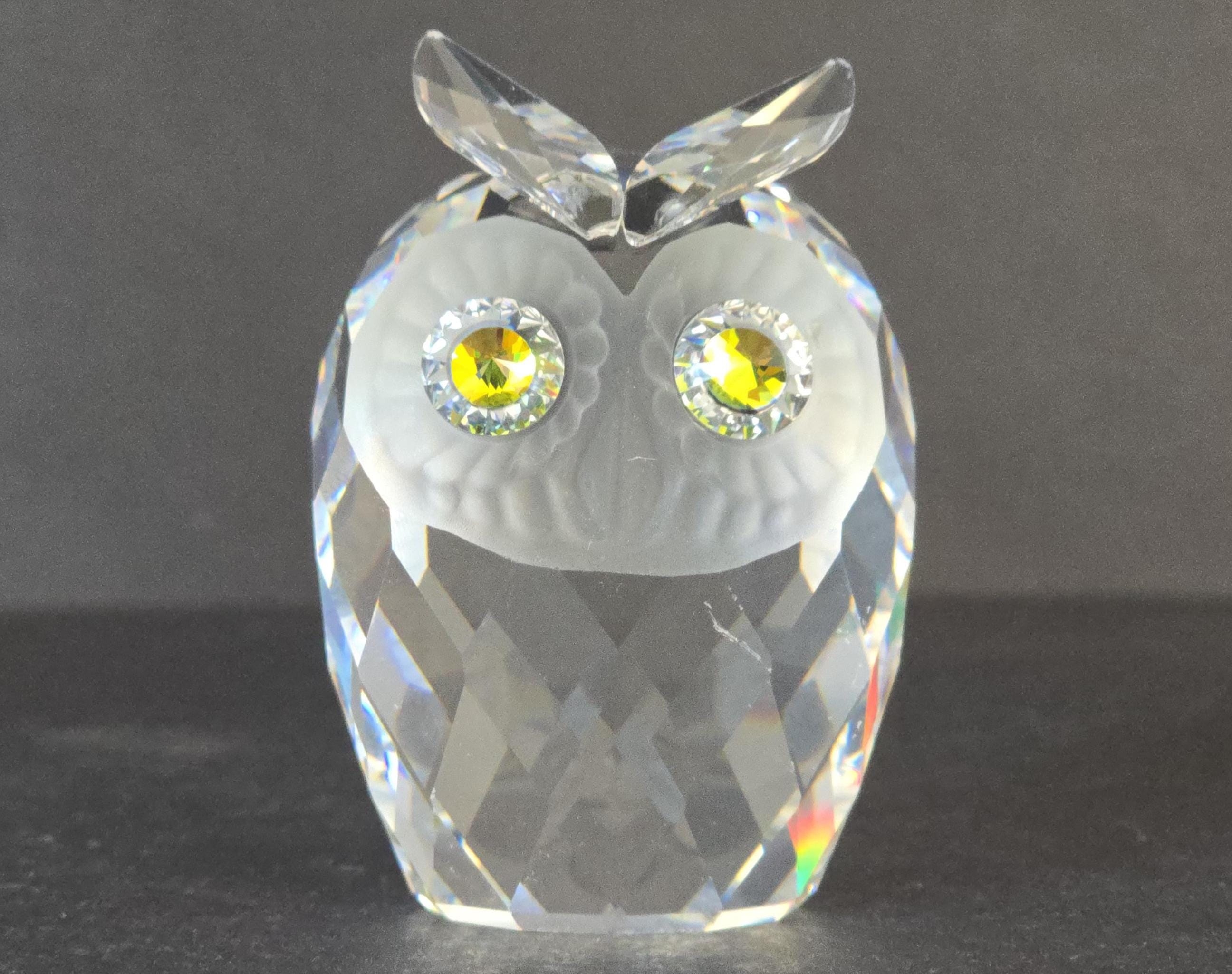 Swarovski Crystal Owl Figurine From the 'woodland Friends
