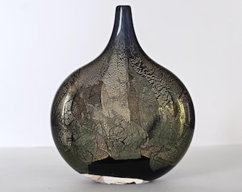 Michael Harris Azurene 'lollipop' Glass Vase for Isle of Wight