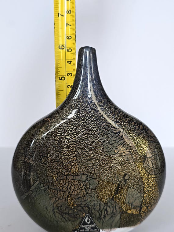 Michael Harris Azurene 'lollipop' Glass Vase for Isle of Wight