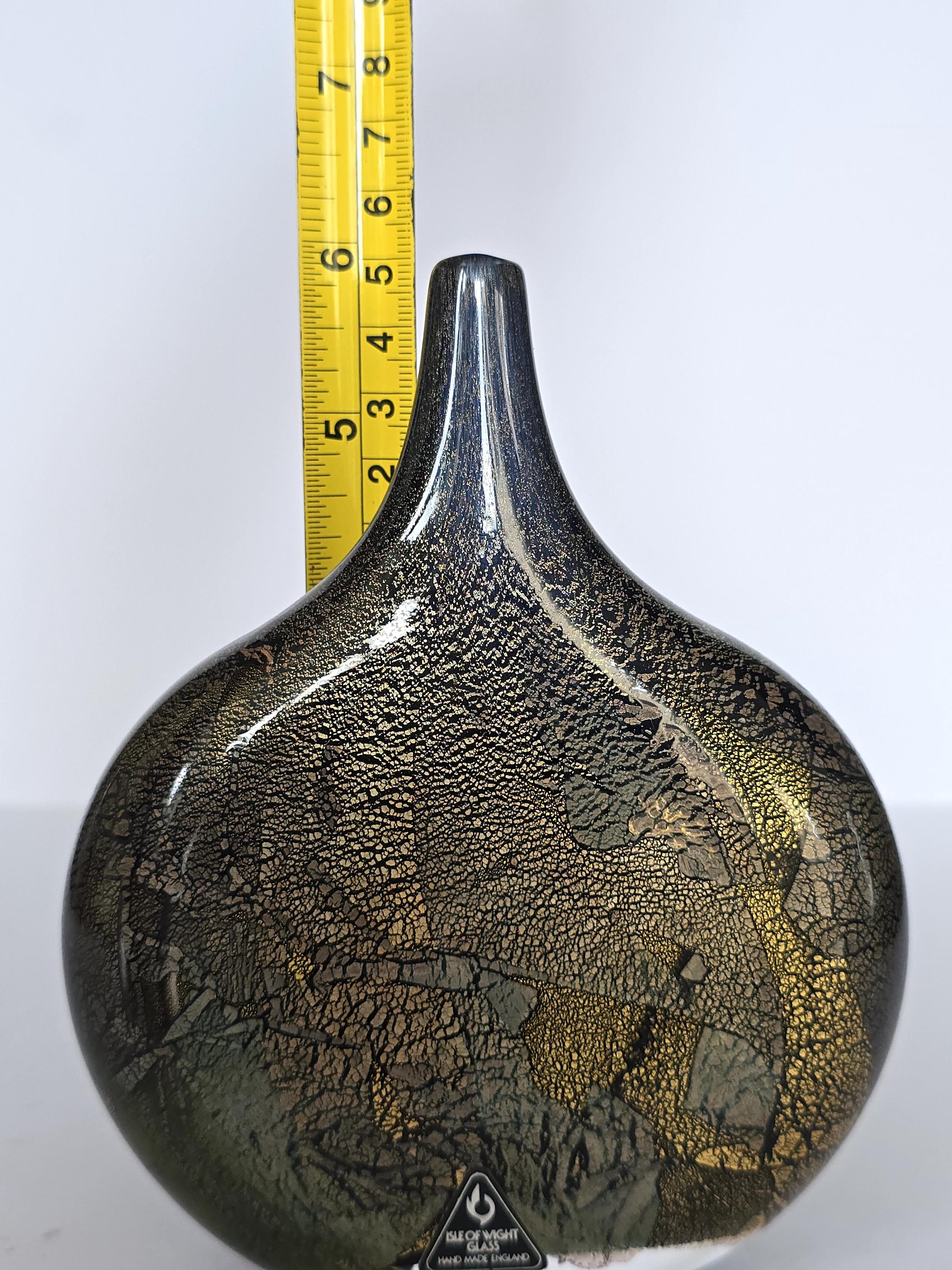 Michael Harris Azurene 'lollipop' Glass Vase for Isle of Wight