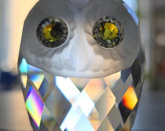 Swarovski Crystal Owl Figurine From the 'woodland Friends