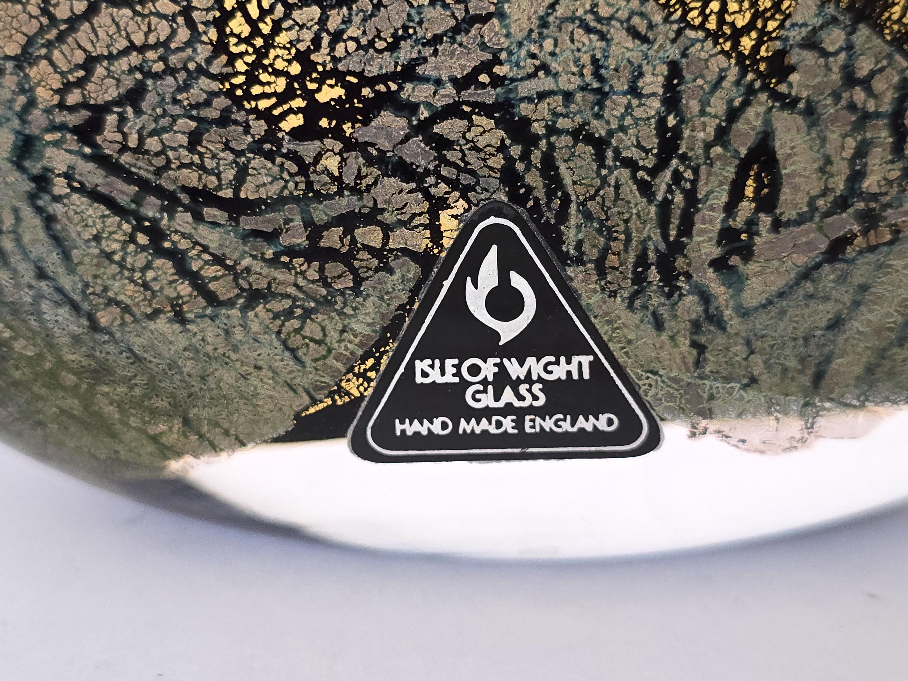 Michael Harris Azurene 'lollipop' Glass Vase for Isle of Wight