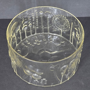 Oiva Toikka &#39;Flora&#39; large glass bowl, for Nuutajärvi/Iittala Finland