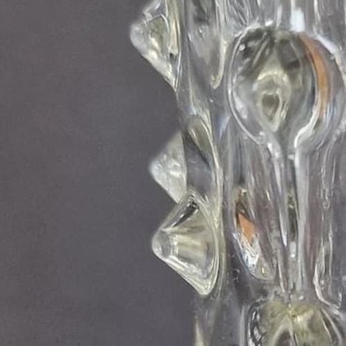 Isle of Wight 'lilac Flower Garden' Glass Vase, Michael