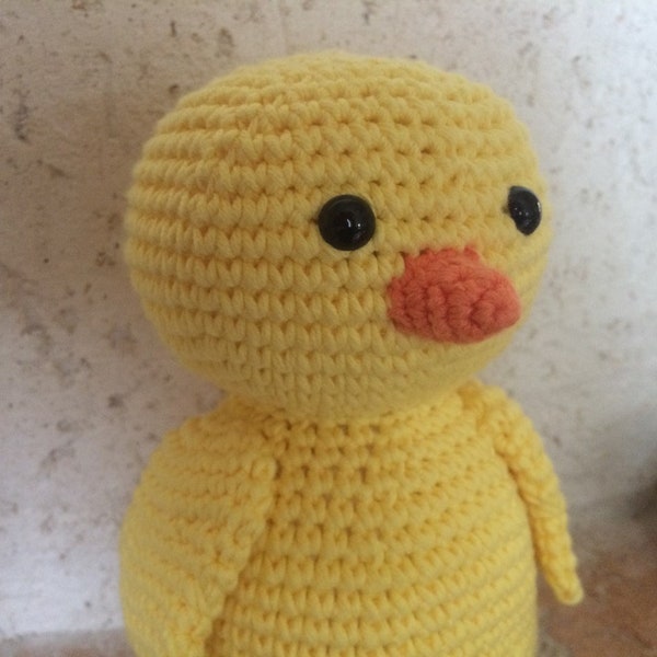 Pâques, poussin, caneton, jaune,  amigurumi, doudou, jouet, fille, garçon