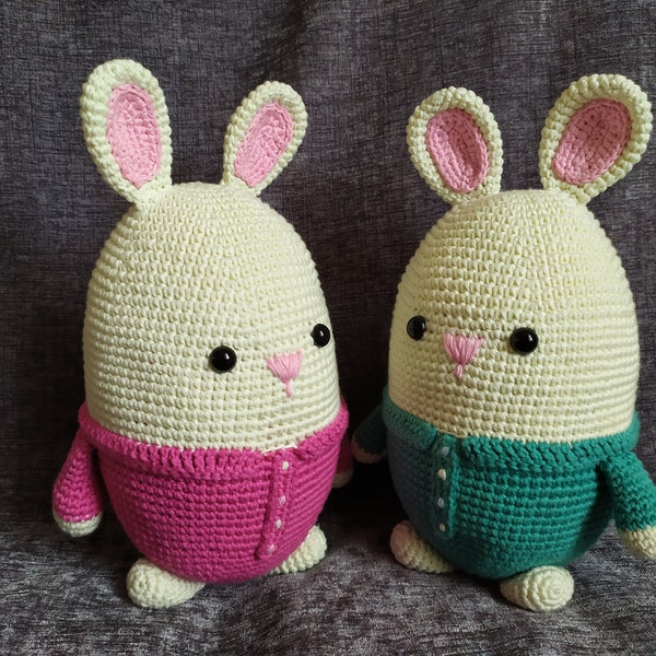 œuf, lapin de Pâques, amigurumi, doudou, jouet, fille, garçon