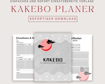 Kakebo planner | Budget planner | Financial planner | digital savings planner Kakebo | to print or use online