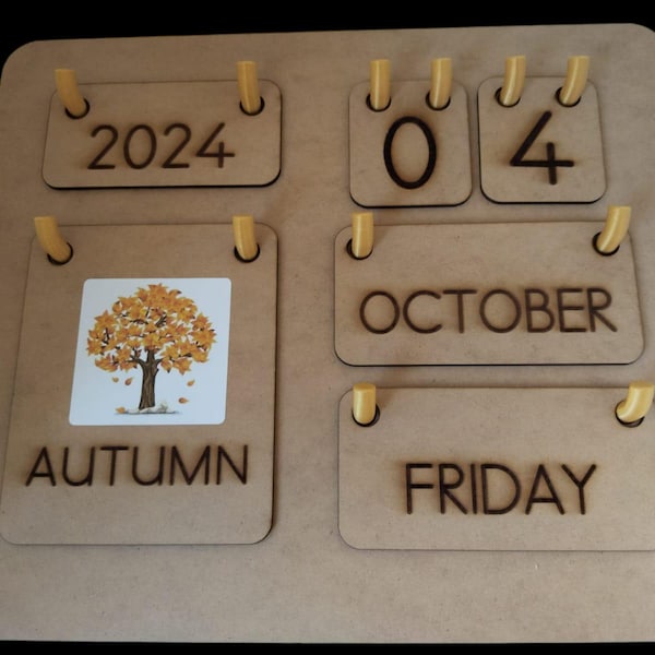 Montessori Calendar - Etsy