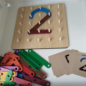 Tabela criativa de números e letras