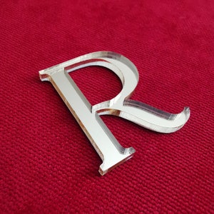Letras acrílicas para pared, letras adhesivas acrílicas, números acrílicos personalizados, letreros de boda, alfabeto acrílico, letras doradas y plateadas con efecto espejo.