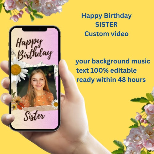 birthday wishes for sister with music