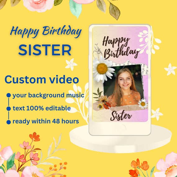 birthday wishes for sister with music