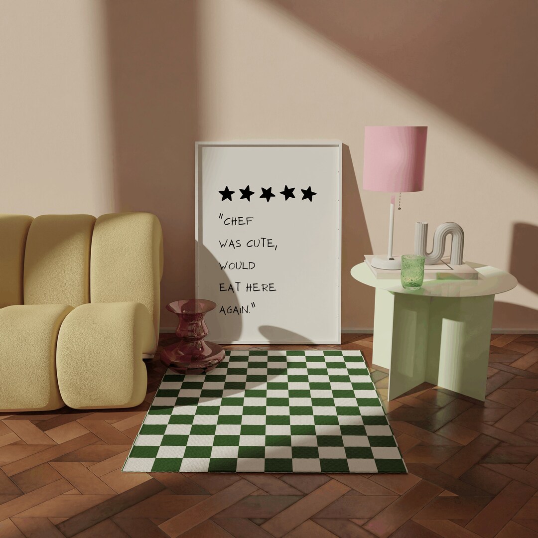 chef was cute aesthetic kitchen print retro wall art... Chef Was Cute Aesthetic Kitchen Poster Funky Kitchen Decor, Retro ...
