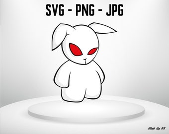 Red Eye Rabbit Flash Red Eyes Rabbit Png - Etsy