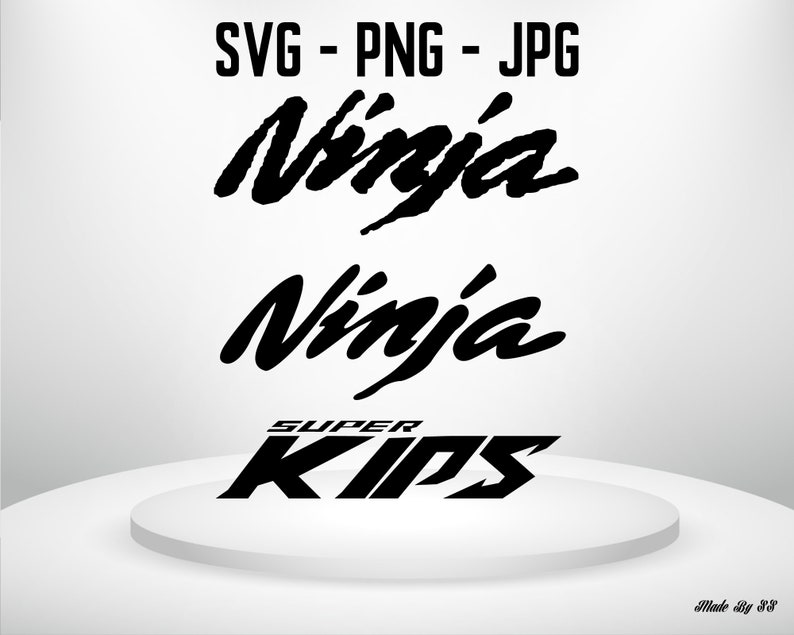 Ninja Kawasaki Sticker Svg Png Jpg Cut and Print Ready Circut File Etsy