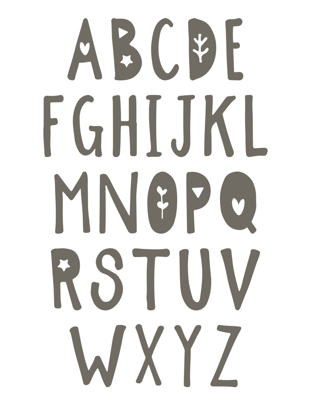 ABC Nursery Print Etsy