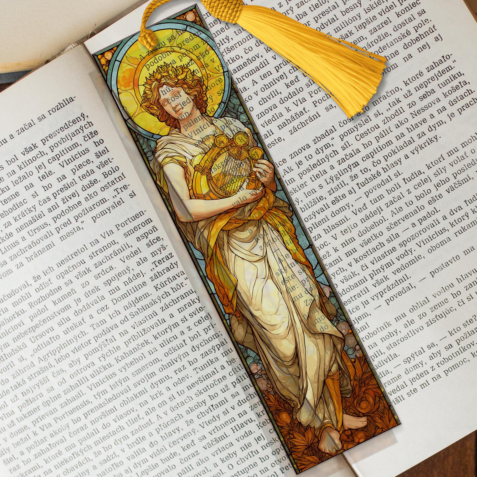 Apollo Greek God Stained Glass Bookmark – Acrylic Bookmark Gift ...
